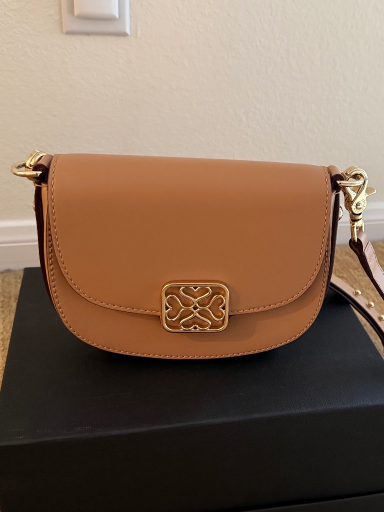 Strathberry Mini Bay Caramel Crossbody Leather Bag - Excellent Condition — image 2 of 8